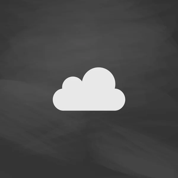 Nube símbolo del ordenador — Vector de stock