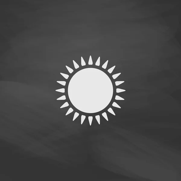 Солнечный символ компьютера — стоковый вектор