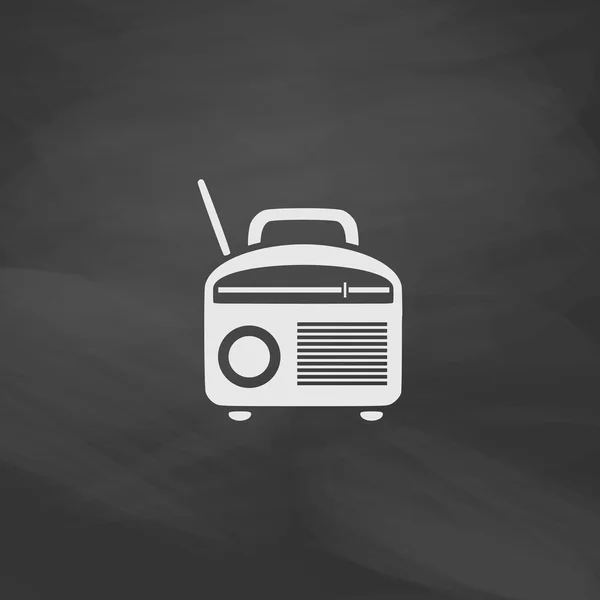 Radio computer symbool — Stockvector