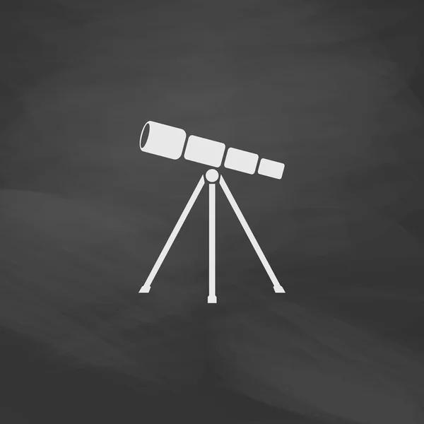Símbolo del ordenador del telescopio — Archivo Imágenes Vectoriales
