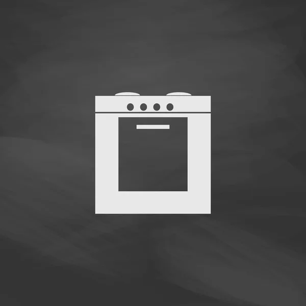 Symbole d'ordinateur de cuisinière — Image vectorielle
