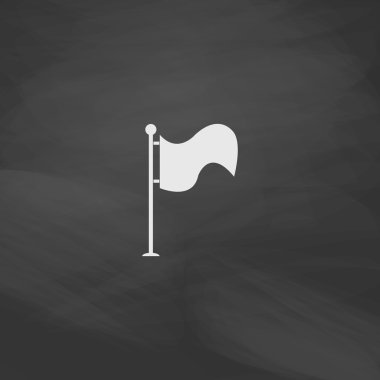 Dalgalanan bayrak bilgisayar simgesi