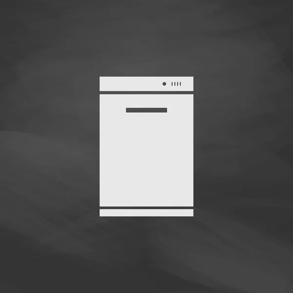 Máquina de lavar louça símbolo do computador — Vetor de Stock