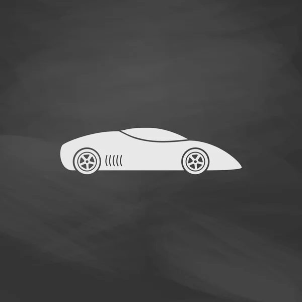 Deporte coche ordenador símbolo — Vector de stock