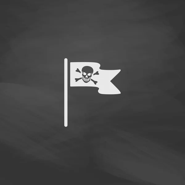 Símbolo de computador Jolly Roger — Vetor de Stock