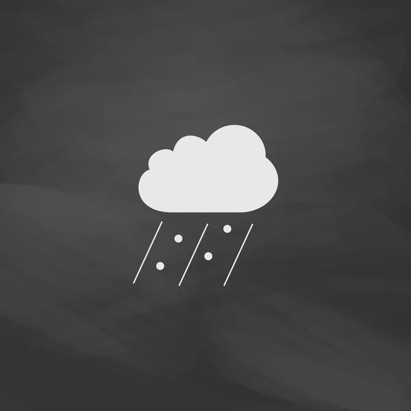 Eső számítógép szimbólum — Stock Vector