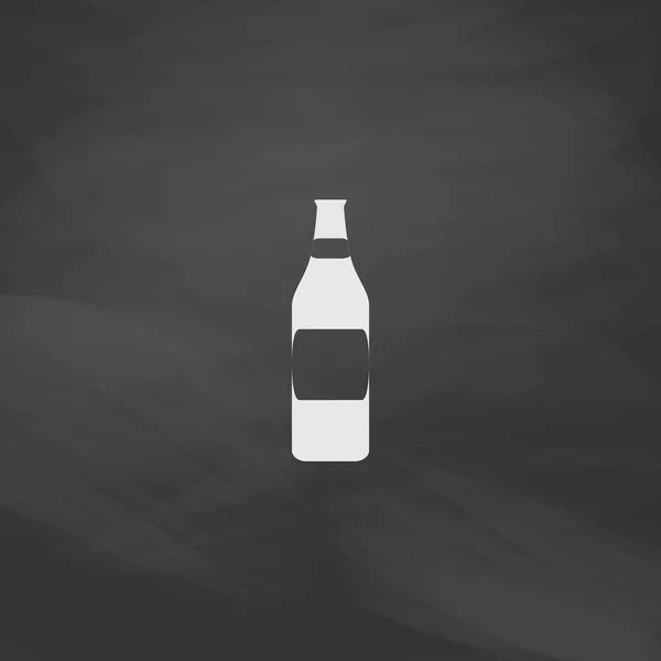 Símbolo do computador da garrafa — Vetor de Stock