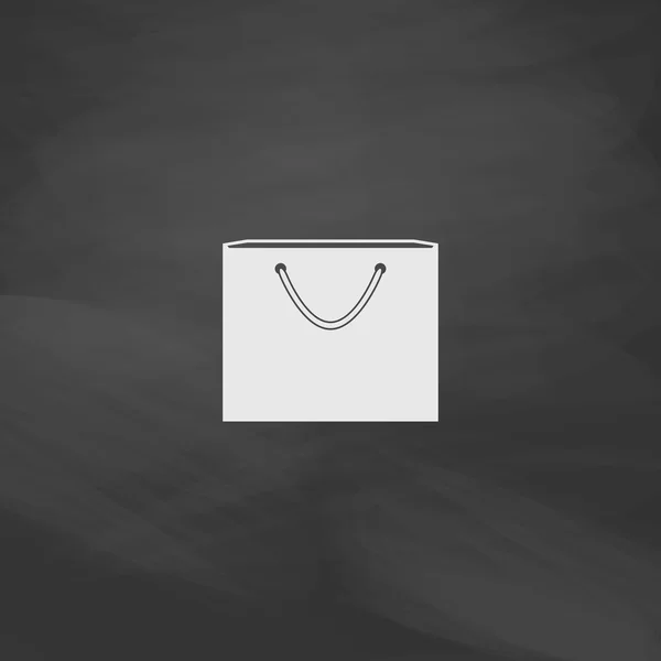 Shopping väska dator symbol — Stock vektor