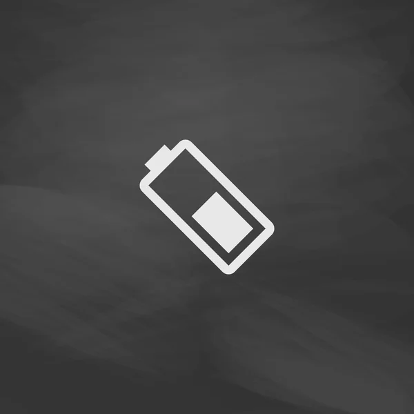 Symbole ordinateur batterie — Image vectorielle