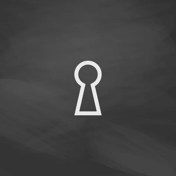 Sleutelgat computer symbool — Stockvector