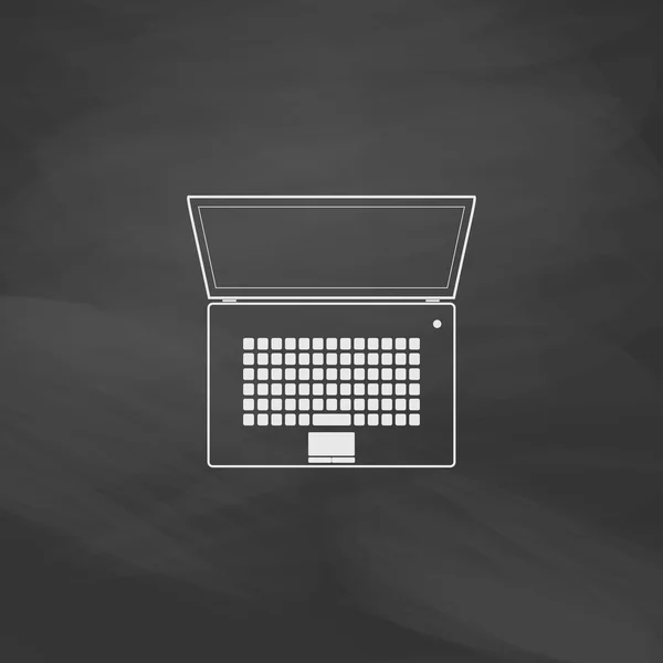 Netbook bilgisayar simgesi — Stok Vektör