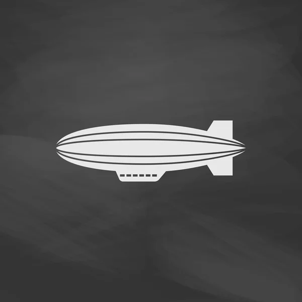 Blimp computer symbool — Stockvector