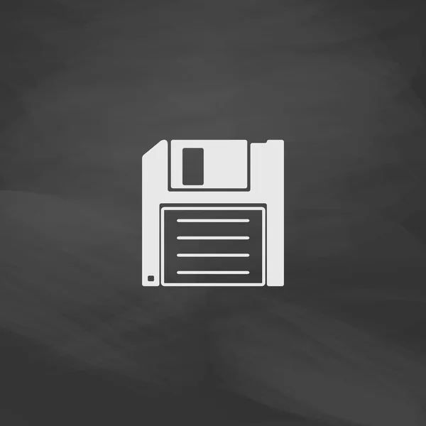 Disco floppy simbolo del computer — Vettoriale Stock