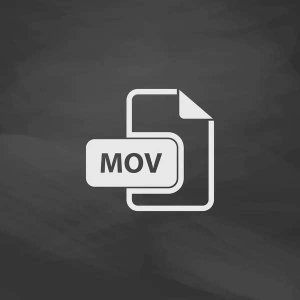 MOV símbolo del ordenador — Vector de stock