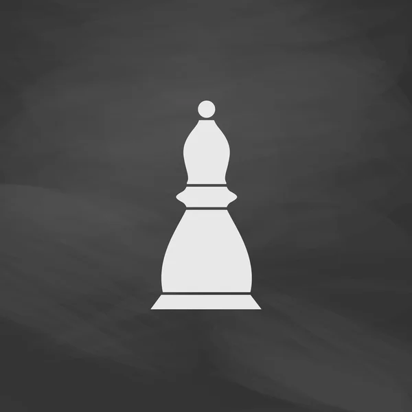 Símbolo do computador do bispo de xadrez — Vetor de Stock