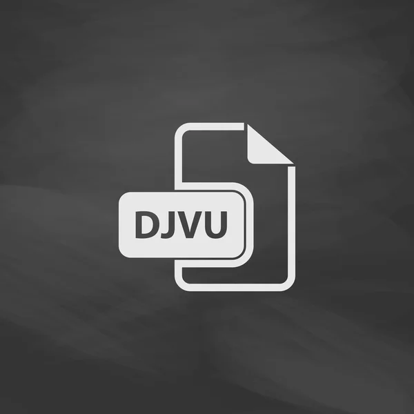 DJVU computer symbol — Stock Vector