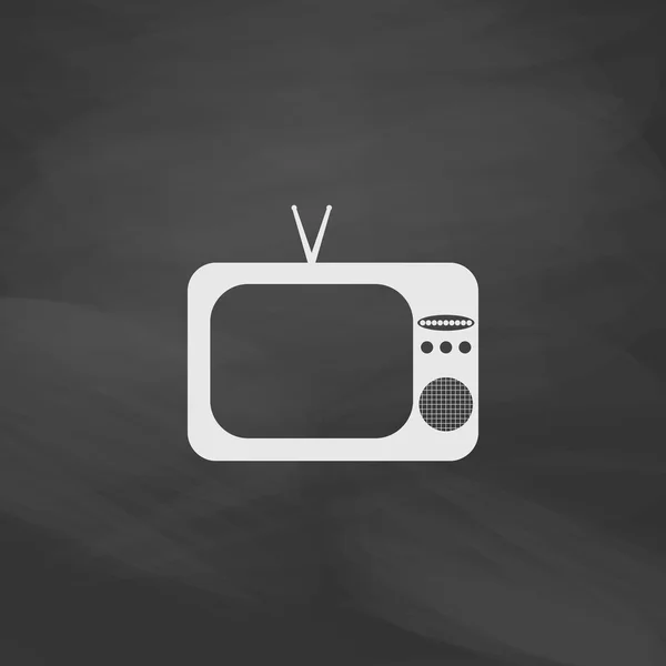 Símbolo do computador TV — Vetor de Stock