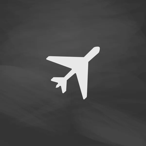Plane computer symbol — Stock Vector