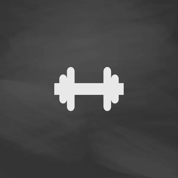 Barbell computer symbool — Stockvector