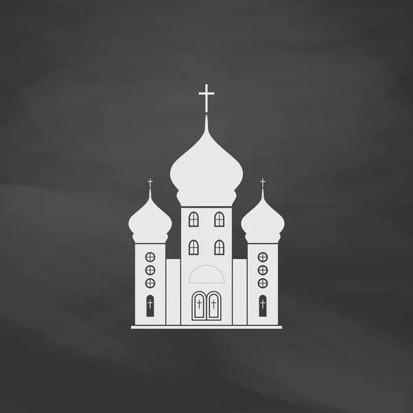 Kościół komputer symbol — Wektor stockowy