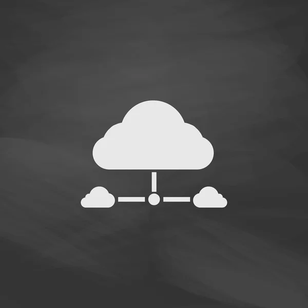 Het cloud computer symbool — Stockvector