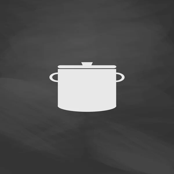 Symbole ordinateur casserole — Image vectorielle