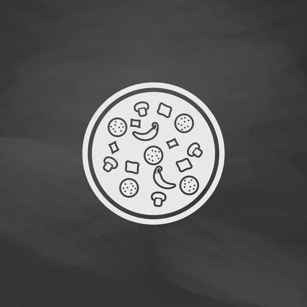 Pizza computer symbool — Stockvector