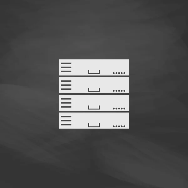 Символ компьютера сервера — стоковый вектор