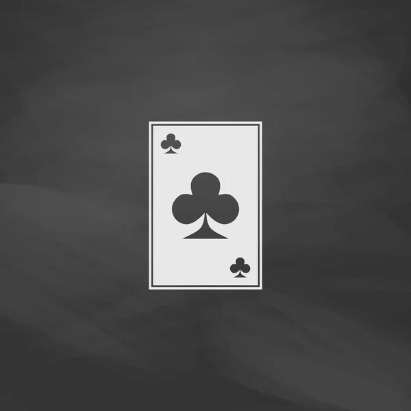 Clubs kaart computer symbool — Stockvector