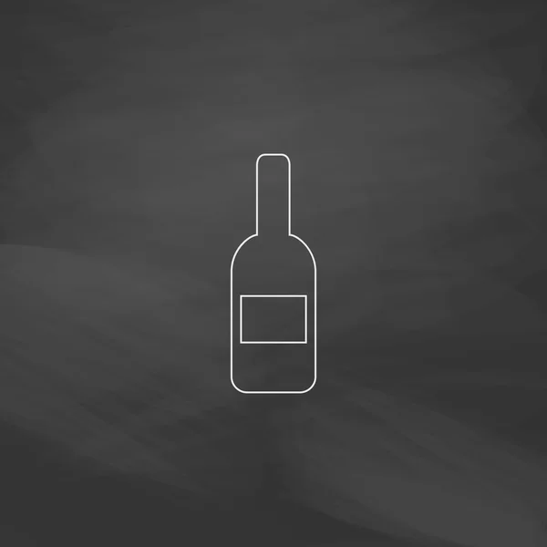 Wine computer symbol — Stock Vector