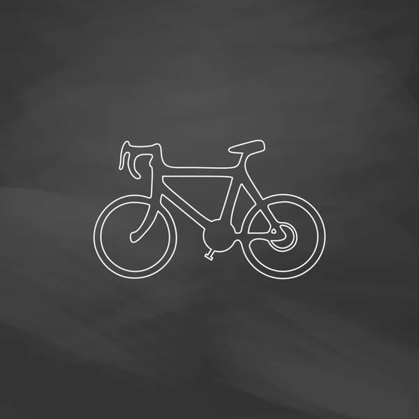 Icono de la bicicleta símbolo de ordenador — Vector de stock