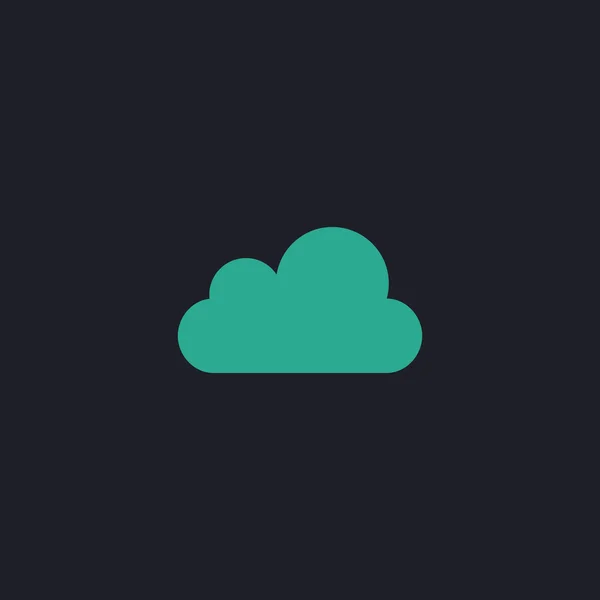 Symbole informatique nuage — Image vectorielle