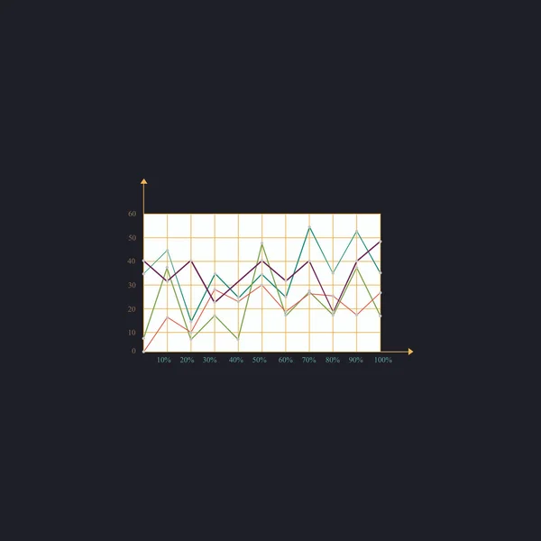 Graphen Computersymbol — Stockvektor