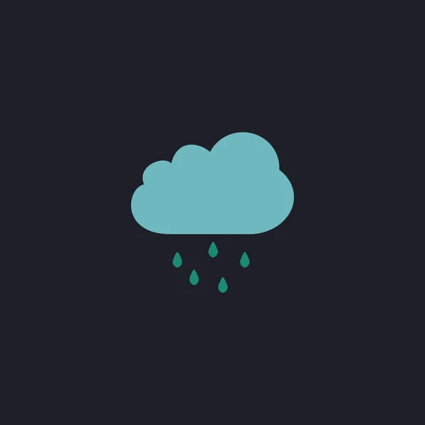 Regenwolken-Computersymbol — Stockvektor
