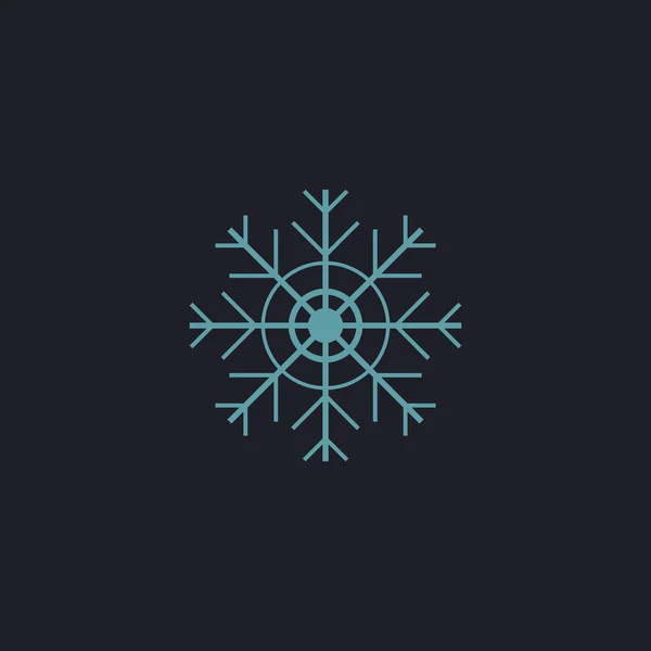 Snowflake computer symbol — Stock Vector