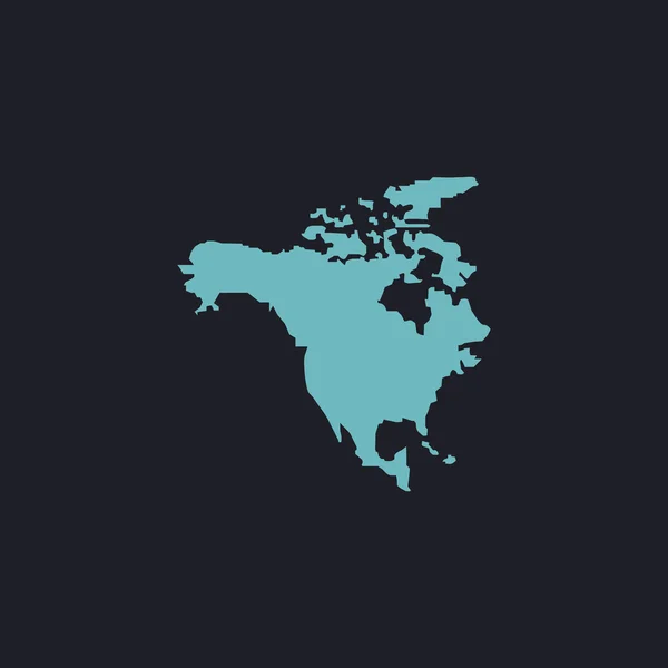 Amérique du Nord symbole informatique — Image vectorielle