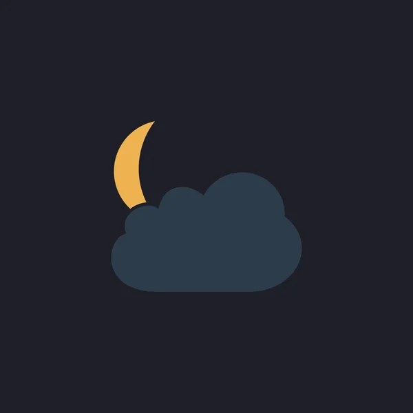 Nouveau symbole informatique de lune — Image vectorielle