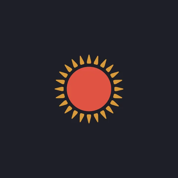 Sun számítógép szimbólum — Stock Vector