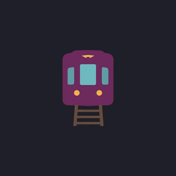 Tren bilgisayar simgesi — Stok Vektör