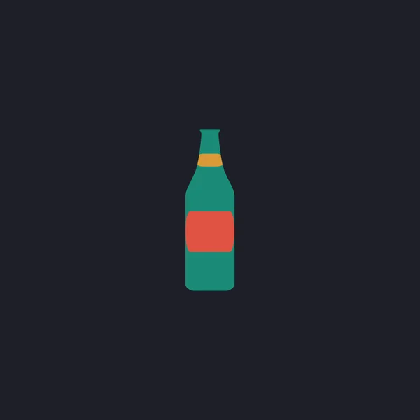 Símbolo ordenador botella — Vector de stock