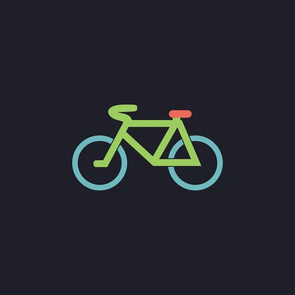 Bicicleta de montaña símbolo ordenador — Vector de stock