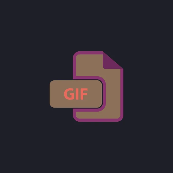 Símbolo do computador GIF —  Vetores de Stock