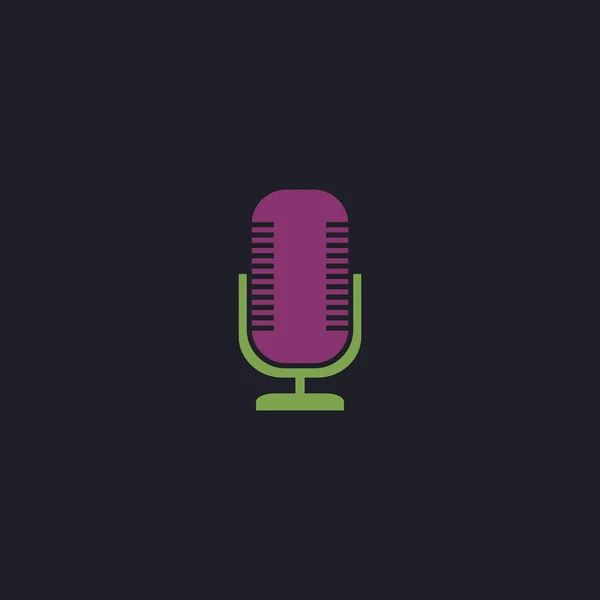 Microphone symbole de l'ordinateur — Image vectorielle