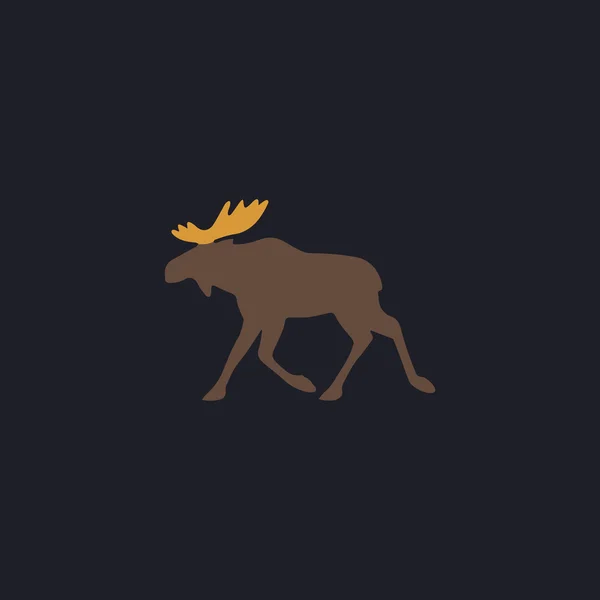 Moose počítače symbol — Stockový vektor