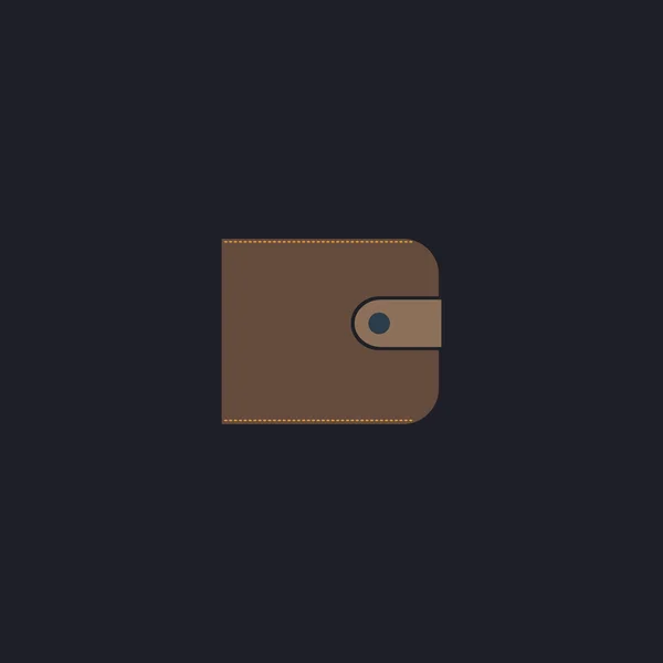 Plånbok dator symbol — Stock vektor