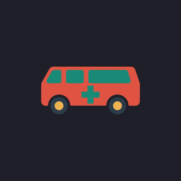 Ambulance computer symbol — Stock Vector