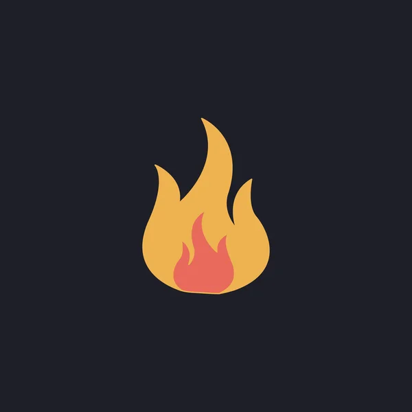 Símbolo do computador de fogo —  Vetores de Stock