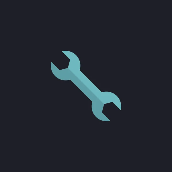 Llave símbolo de la computadora — Vector de stock