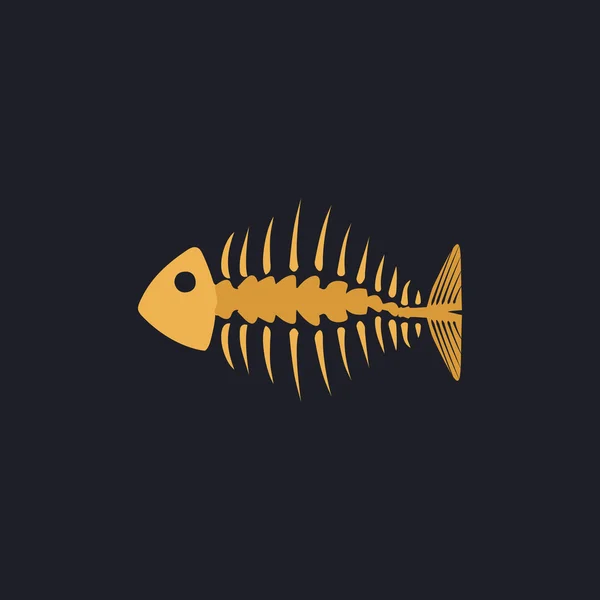 Symbole de l'ordinateur Fishbone — Image vectorielle