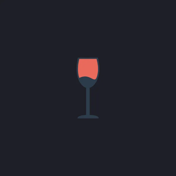 Weinglas-Computersymbol — Stockvektor